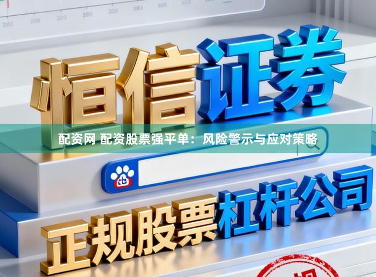 配资网 配资股票强平单：风险警示与应对策略