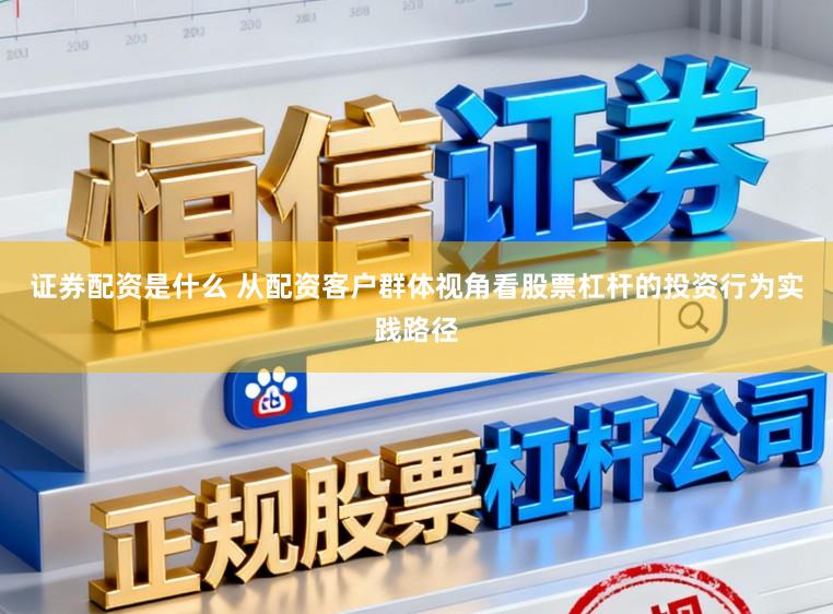 证券配资是什么 从配资客户群体视角看股票杠杆的投资行为实践路径